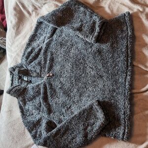 Alpine Sherpa thick shag fleece pull over with pockets 1/4 zip medium